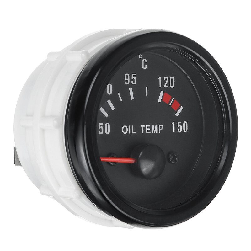 2-tums 52 mm Oljetemperaturmätsats Digital Led-skärm Klar Len Med Sensor
