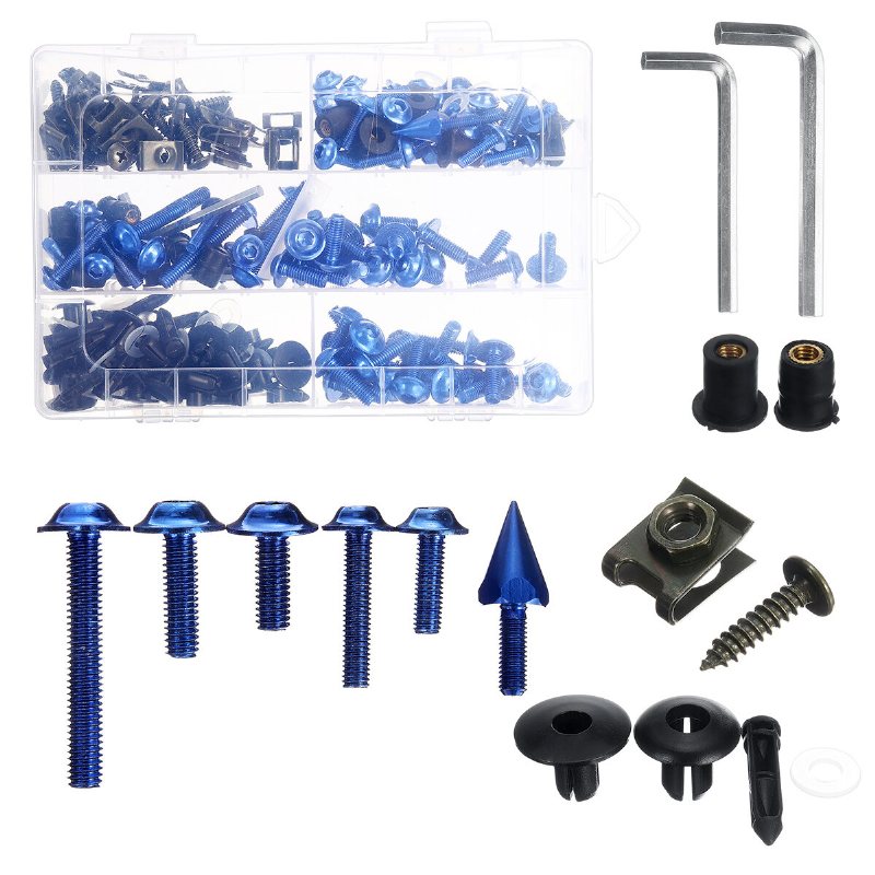 233plus Fairing Bumpers Panel Bultar Kit Fästklämmor Skruv För Motorcykel