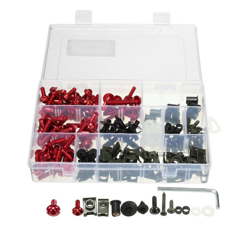 251st Fairing Bolt Kit Motorcykel Sportbike Body Fästelement Clip Screws Set