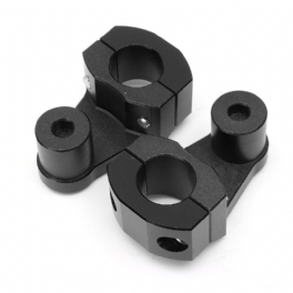 2st 28mm Aluminium Motorcykelstyre Fat Bar Mount Riser Clamps Universal