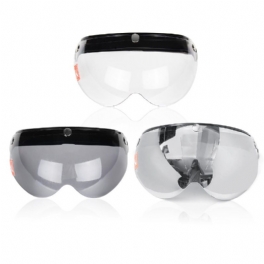 3 Snap Button Pilot-style Universal Motorcykelhjälm Lins Shield Vindskydd