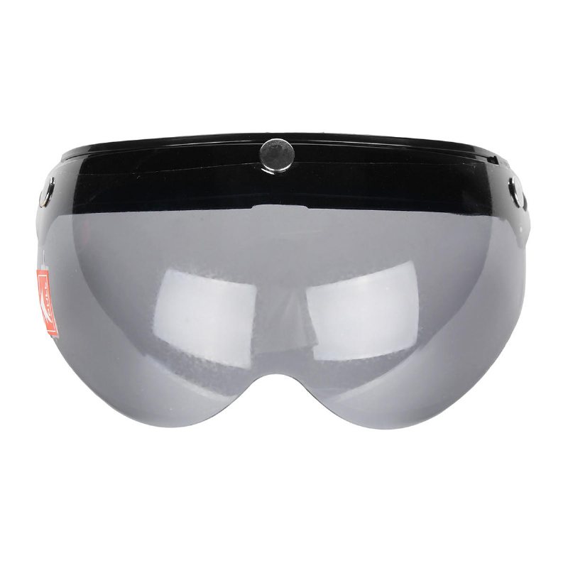 3 Snap Button Pilot-style Universal Motorcykelhjälm Lins Shield Vindskydd
