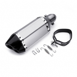 310mm Sliver Universal Motorcykel Dirt Bike Atv Avgasljuddämparrör Db Killer 38-51mm