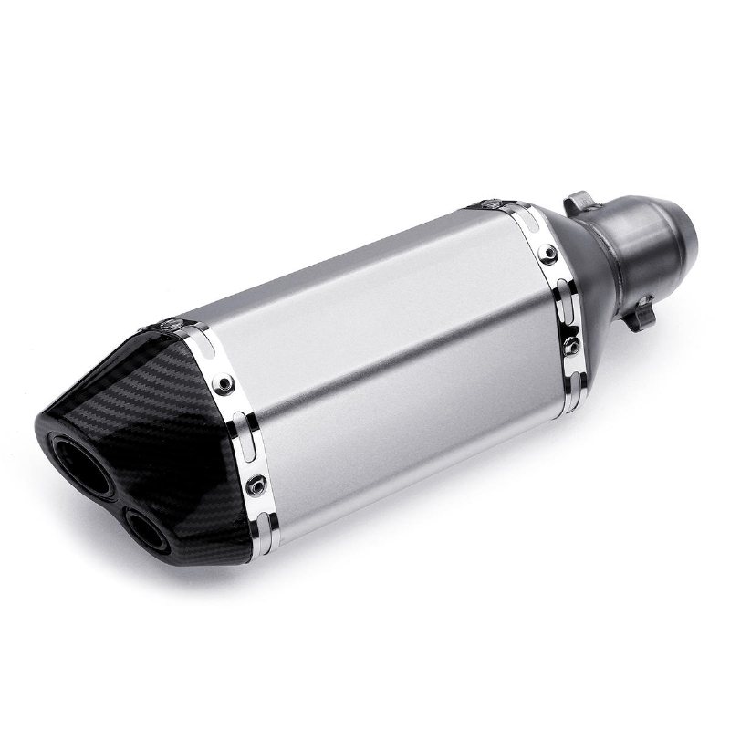 310mm Sliver Universal Motorcykel Dirt Bike Atv Avgasljuddämparrör Db Killer 38-51mm