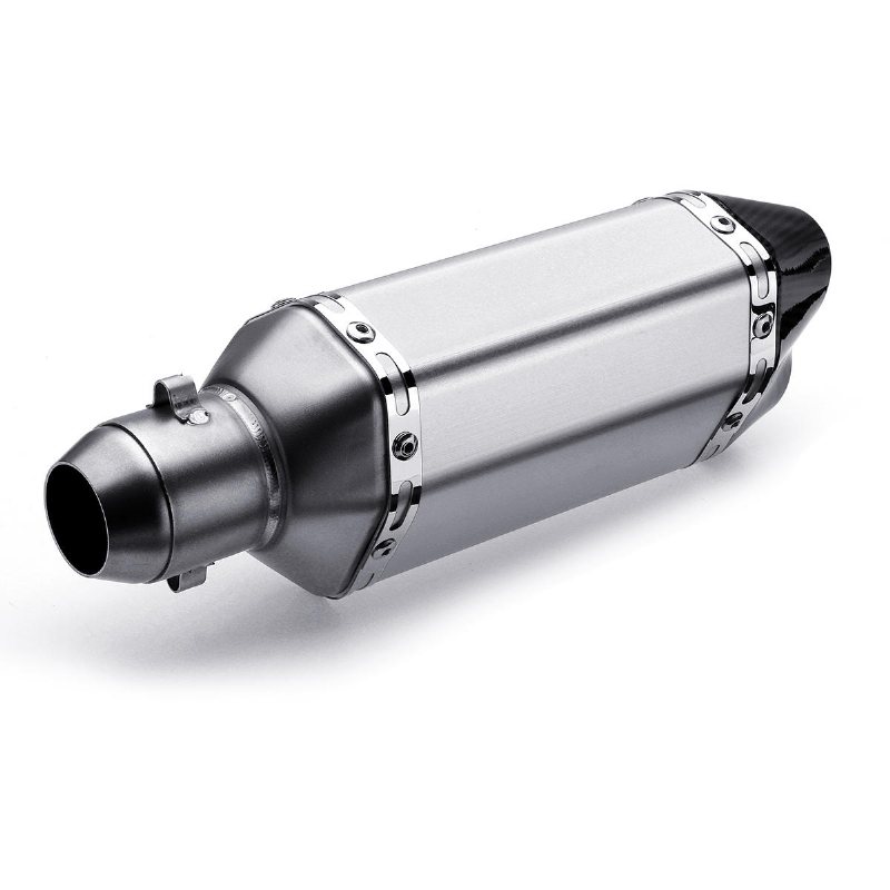 310mm Sliver Universal Motorcykel Dirt Bike Atv Avgasljuddämparrör Db Killer 38-51mm