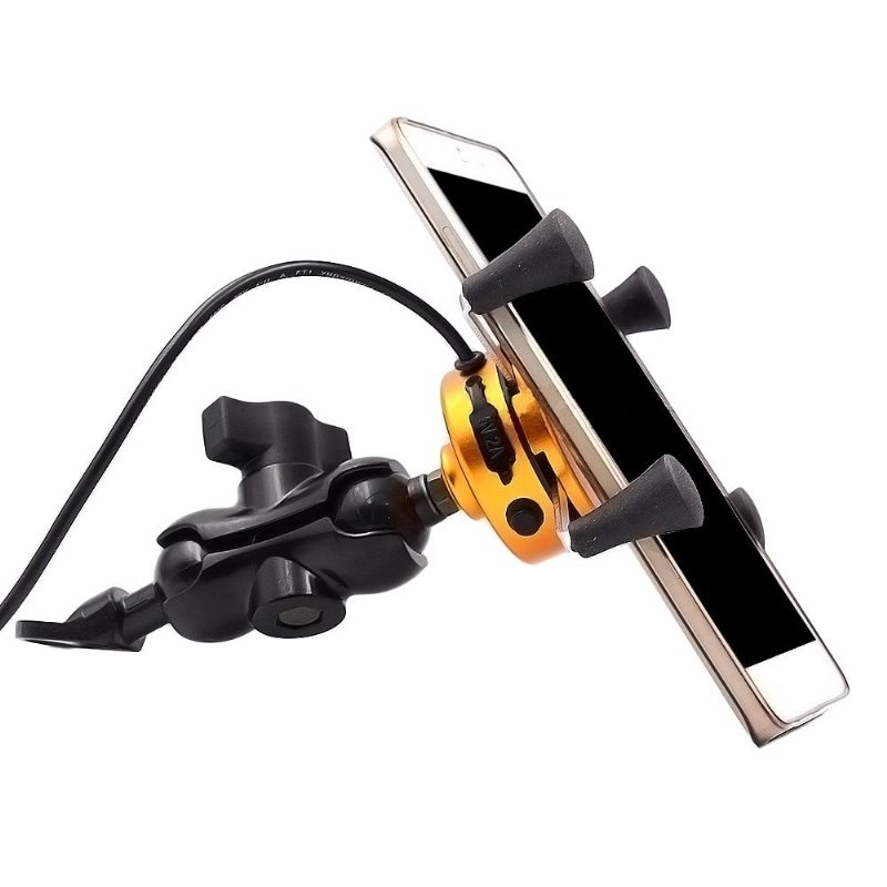 3.5-6 Tums Telefon Gps-hållare Usb-laddare Motorcykelskoter Wupp 3 Färger
