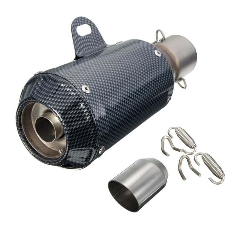 38-51 mm Motorcykel Gp Avgasljuddämpare Ljuddämpare Ände Slip-on Rostfritt Stål