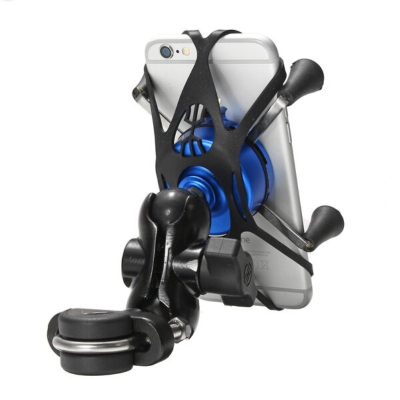 4-6 Tums X-typ Telefon Gps Aluminiumlegeringshållare Styre Backspegel E-scooters Motorcykel Cykel
