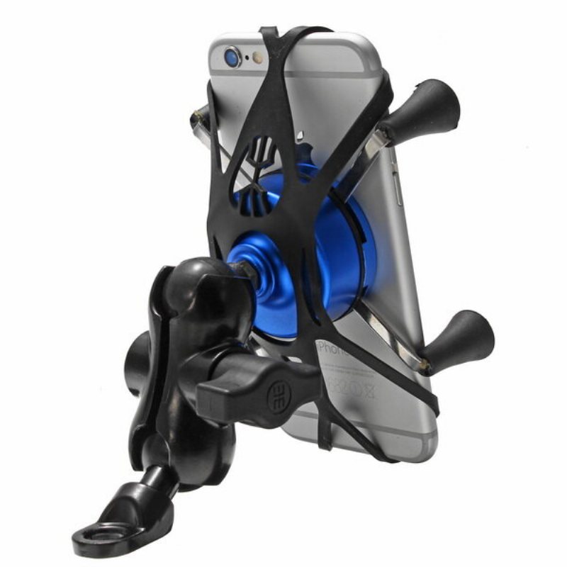 4-6 Tums X-typ Telefon Gps Aluminiumlegeringshållare Styre Backspegel E-scooters Motorcykel Cykel