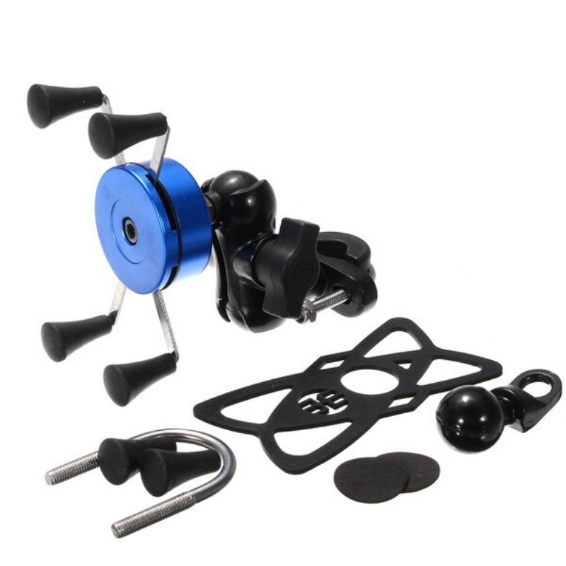 4-6 Tums X-typ Telefon Gps Aluminiumlegeringshållare Styre Backspegel E-scooters Motorcykel Cykel