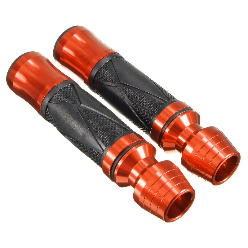 7/8 Tums Parstyre Handgrepp Motorcykel Sportcykel Gummi Aluminium Universal