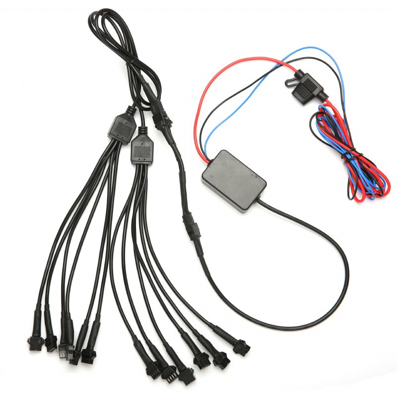 Ambother 12v 12st 18 Färg Rgb Led Rock Effect Light Vattentät Kit Röstfjärrkontroll För Motorcykel Cykel Bil