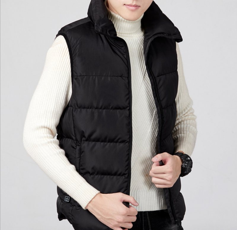 Elektrisk Väst Uppvärmd Tygjacka Usb Warm Up Värmedyna Body Winter Warmer Men