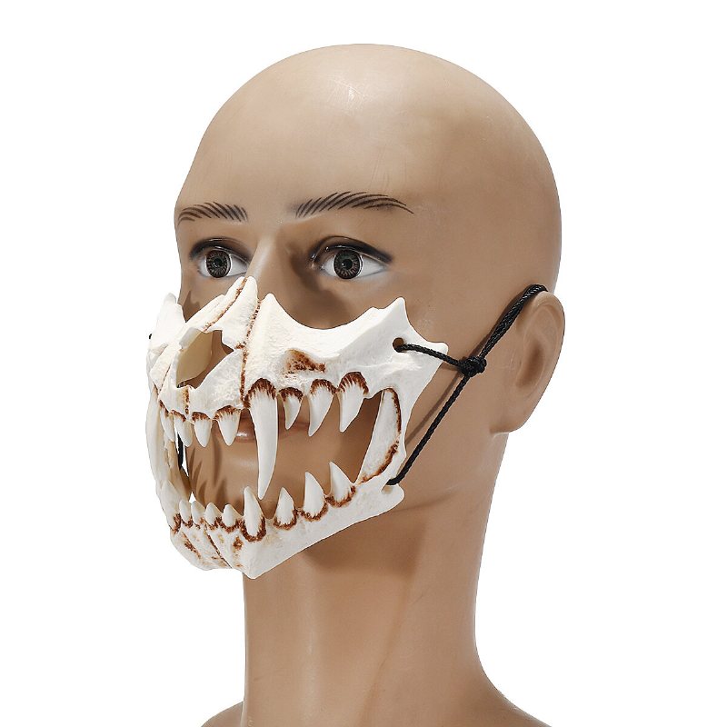 Halloween Resin Mask Djurtema Party Ansiktsskalle Kostym Cosplay