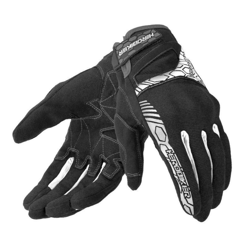 Herobiker Motorcykel Motocross Helfingerhandskar Antisladd Off Road Racing Pekskärm