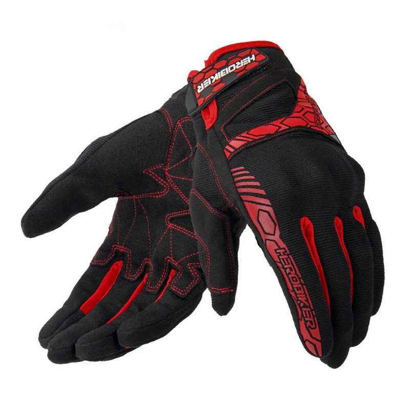 Herobiker Motorcykel Motocross Helfingerhandskar Antisladd Off Road Racing Pekskärm