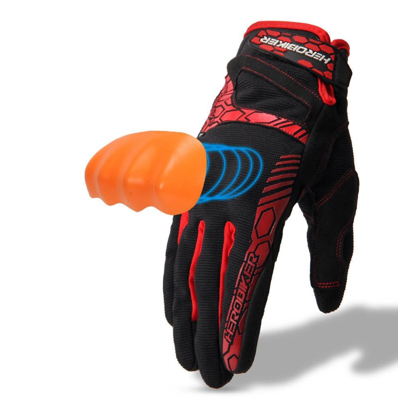 Herobiker Motorcykel Motocross Helfingerhandskar Antisladd Off Road Racing Pekskärm