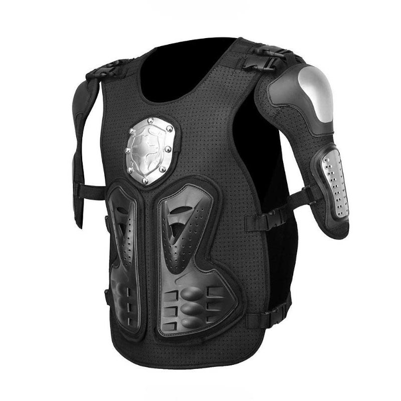 Motocross Racing Motorcykel Body Skyddande Pansar Bröstskydd Ryggrustning Metal Gear