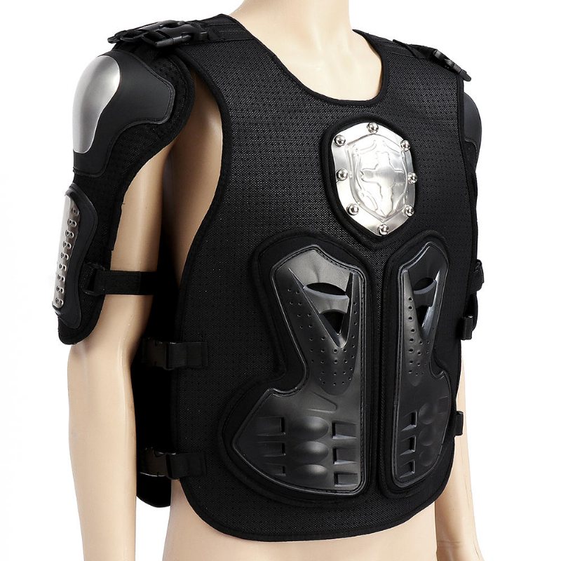 Motocross Racing Motorcykel Body Skyddande Pansar Bröstskydd Ryggrustning Metal Gear