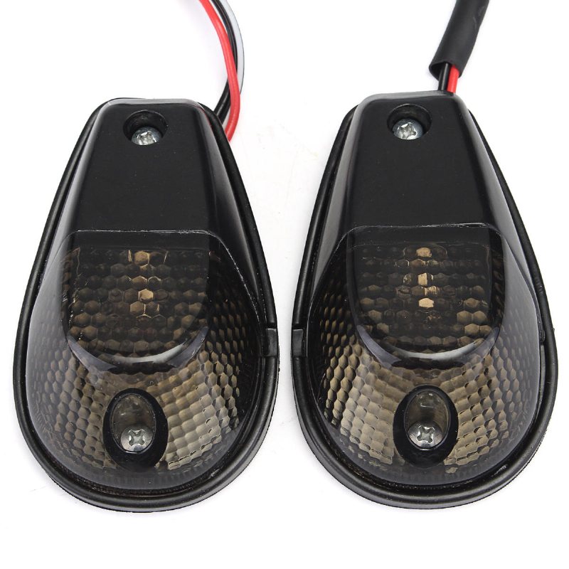Motorcykel Blinkers Bärnstensfärgad Flush Mount Light För Kawasaki Ninja Ex 250 250r