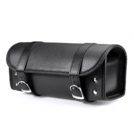 Motorcykel Fram Pu Lädergaffel Verktygsväska Sadelväska Pouch Bagage Universal