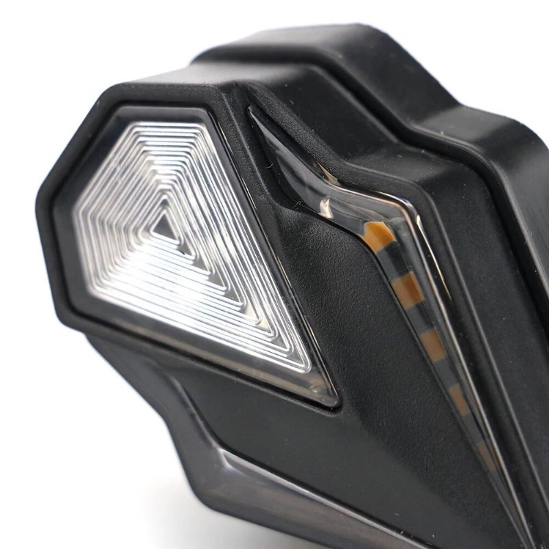 Par 12v Diamantformade Dubbla Lampor Led Motorcykel Svängvarning Vattentät Varsellampa