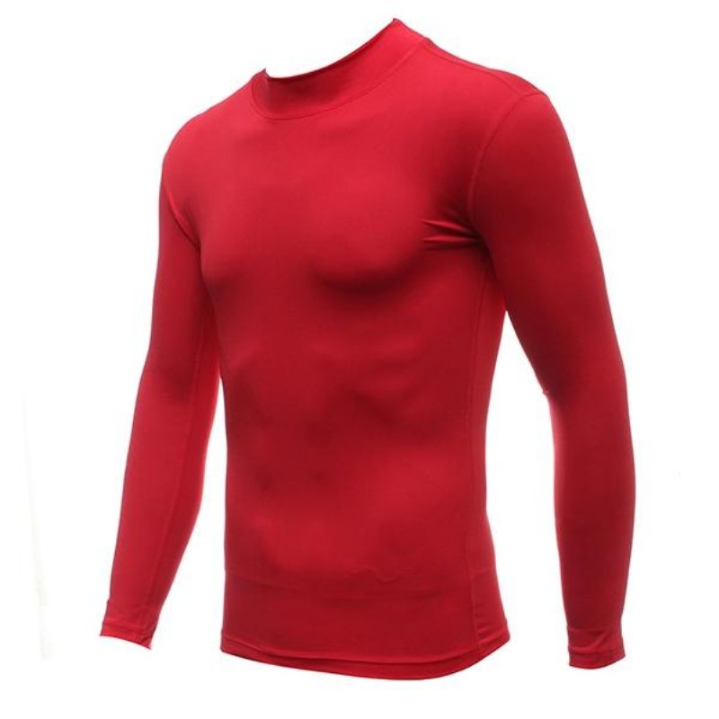Ridsportutrustning För Män Gym-kläder Under Baslager Långärmad T-shirt