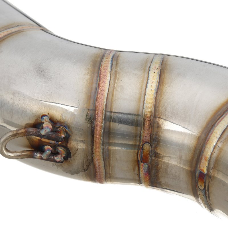 Rostfritt Stål Motorcykel Avgas Mid Pipe Link För Boehner 502x 48mm