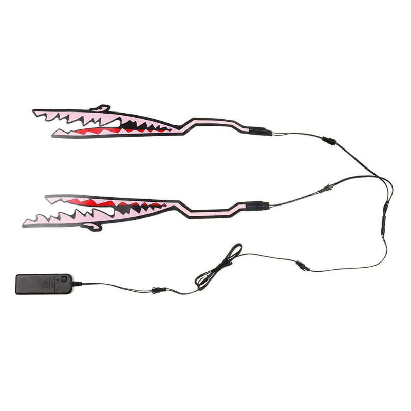Shark Style Motorcykelhjälm Ljusremsa Led Nattsignal Ljus Stripe Glödande