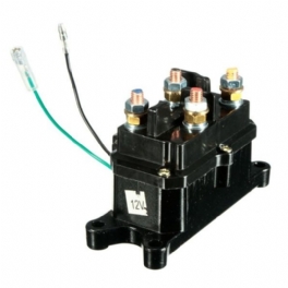 Universal 12v Solenoid Relä Kontaktor Vinsch Vippströmbrytare För Atv Utv Svart