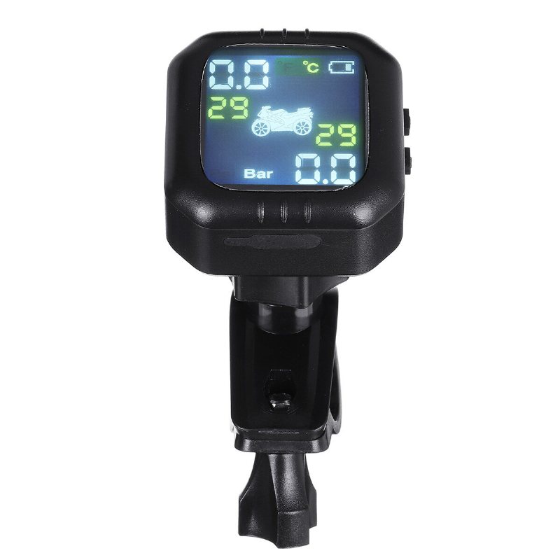 Vattentät Lcd-skärm Tpms Motorcykel Realtid Däcktrycksövervakning Mätsystem Trådlös Intern Sensor
