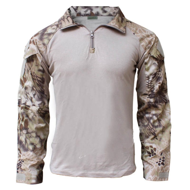 Wosport Vattentät Tactical Uniform Military Army Combat Training Suit Andningsjacka Byxor