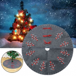 2023 Juldekor 120 cm Nyår Xmas Träd Matta Fotskydd Julgran Kjol Förkläden För Heminredning