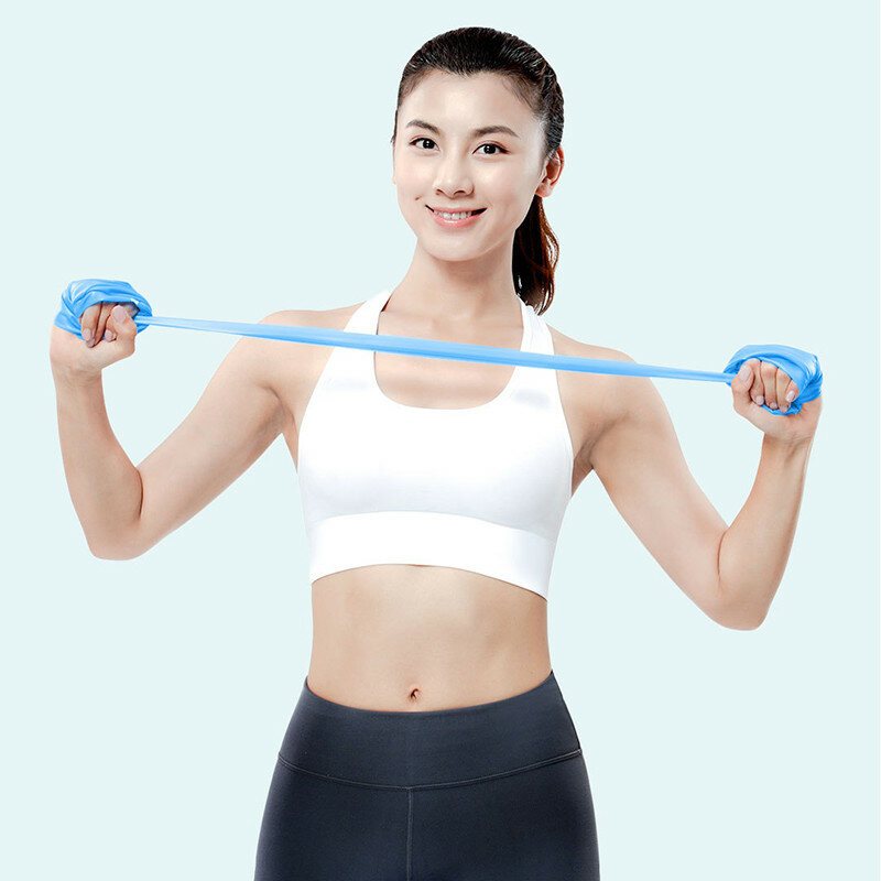 15-25lbs Tpe Yoga Elastiskt Band Inomhus Träning Motståndsband Kroppsformande Träningsverktyg