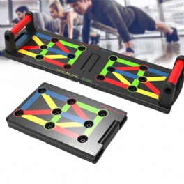17 I 1 Push Up Rack Board Fitness Pushup Stativ Arm Magmuskel Träning Gym Träningsverktyg