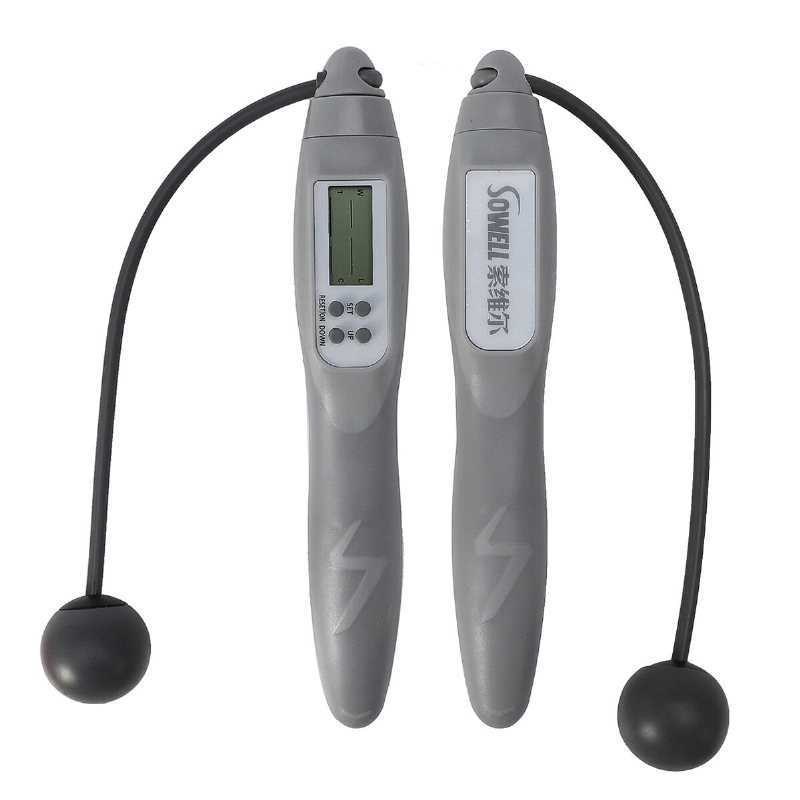 2 I 1 Smart Digital Rope Jumping Calorie Counter Home Fitness Lcd-skärm Justerbart Hopprep