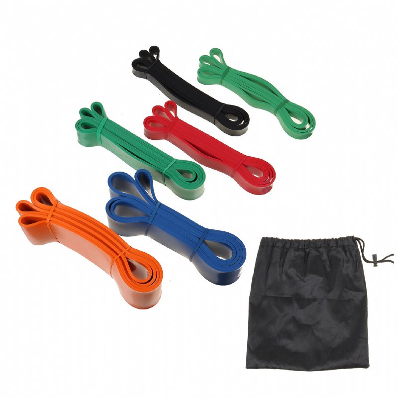 2.8m Superlånga 5-250 Lbs Motståndsband Home Fitness Expander Styrkelyft Muskelträningsband