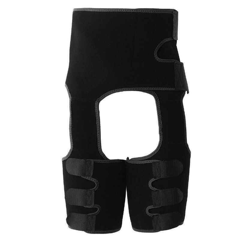 3-i-1 Midjeformande Bälte Kroppsformare Bastu Armbågsskydd Midjeband Korsett Ben Höft Lårtränar Trimmer Hem Fitness Tools