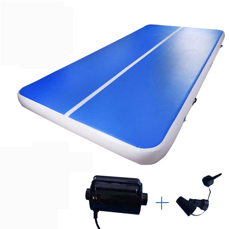 300*100*10cm Uppblåsbar Gymmatta Air Tumbling Track Gymnastik Cheerleading Matta Träningsmatta+110v Maskin