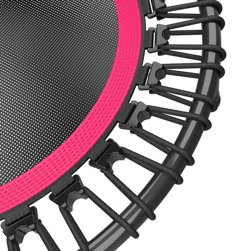 40"/50" Fitness Silent Mini Studsmatta Med Justerbart Handtag Vuxna Barn Gym Bungee Rebounder Jump Trainer