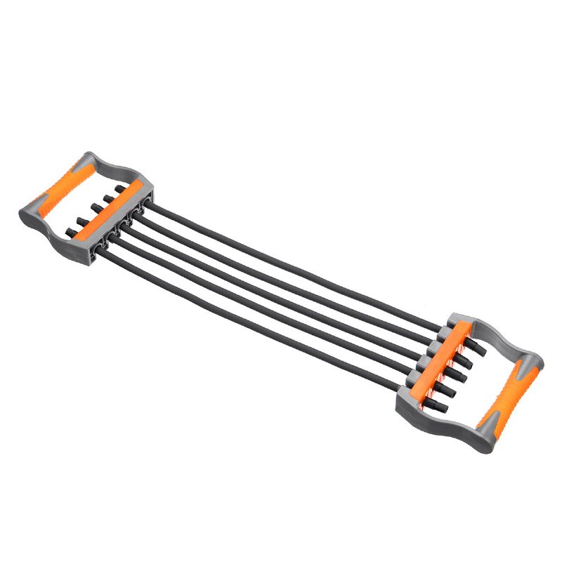5 Tube Fitness Chest Expander Resistance Bands Arm Pull Bar Training Träningsverktyg
