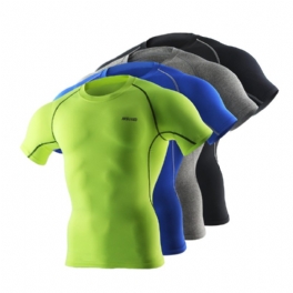 Arsuxeo Utomhuscykling Kortärmad Elasticitet Tight Cykelkläder Jersey Andas Snabbtorkande