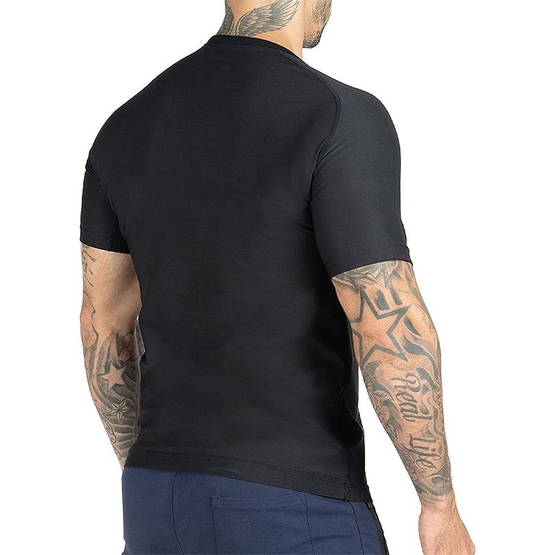 Bastukostymskjorta Herr Värmefällande Svettkompressionsväst Shapewear Topp