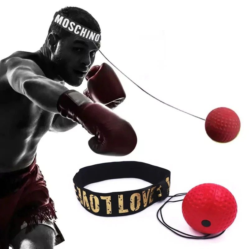 Boxningsutrustning Speed Ball Huvudmonterad Träning Hand Eye Reaction