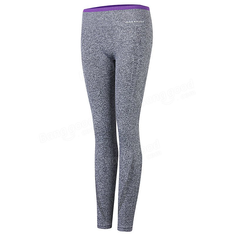 Dam Yoga Leggings Sport Elastiska Bantningstights Gym Löparbyxor Fitnessbyxor
