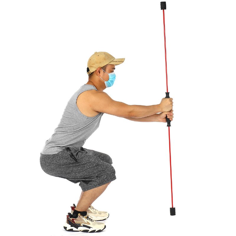 Elastisk Träningsstång För Träning Fysioterapiutrustning För Vibrationsträning Integrerad Stretching Fettförbränning Rörlighet Stickstrength Rehabilitering Motstånd I Hemgym