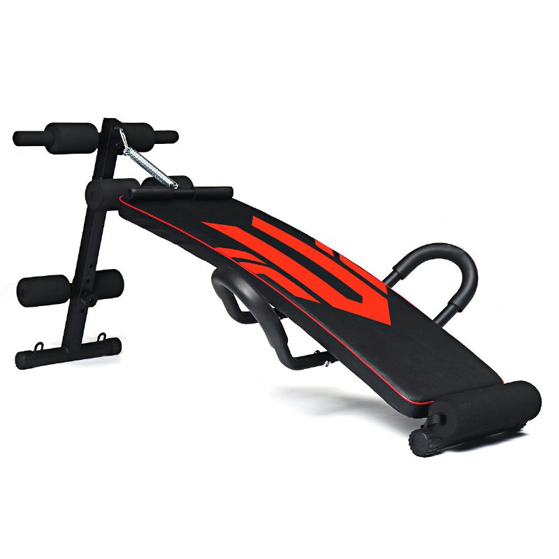 Geemax Sb-02 Justerbar Sittbänk Med Träningsrep Spring Booster Push-up Armstöd För Ryggförlängning Hem Fitness Sport Magträningsanordning