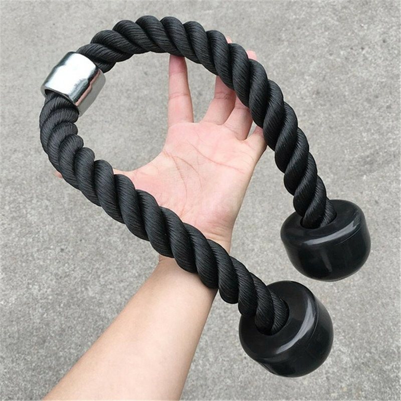 Heavy Duty Triceps Rep Diy Pulley Down Rope Lyftarm Biceps Handstyrka Fitnessutrustning