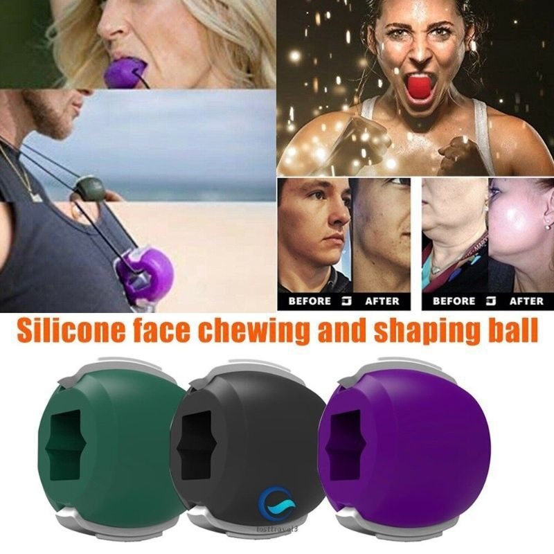 Jaw Ball Exerciser Double Chin Reducer Ansiktsvatten