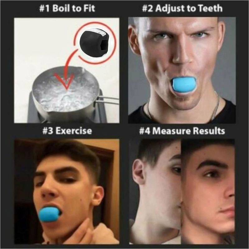 Jaw Ball Exerciser Double Chin Reducer Ansiktsvatten